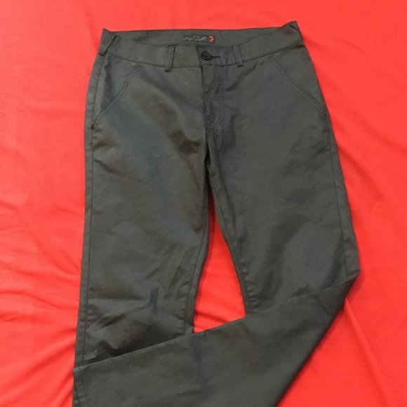 G By GUESS Men's Pants Slim Fit Jeans Pockets Logo Straight Shine Black 29 - Picture 2 of 8